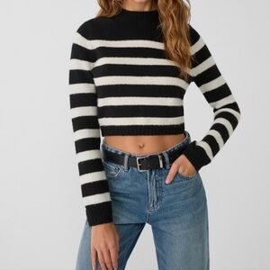 Zara stripped  cropped sweater size small